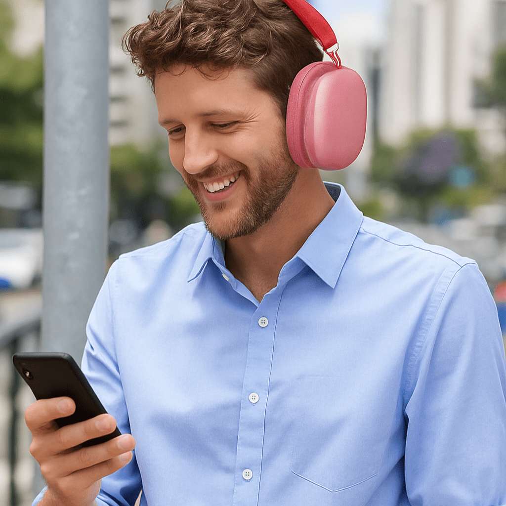 Casque Sans Fil - AirPulse™ - Rose - Univers Multimedia