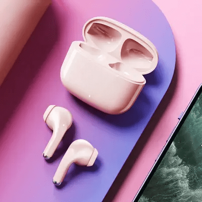 ECOUTEURS SANS FILS - ProTWSEarphones™ - Rose - Univers Multimedia