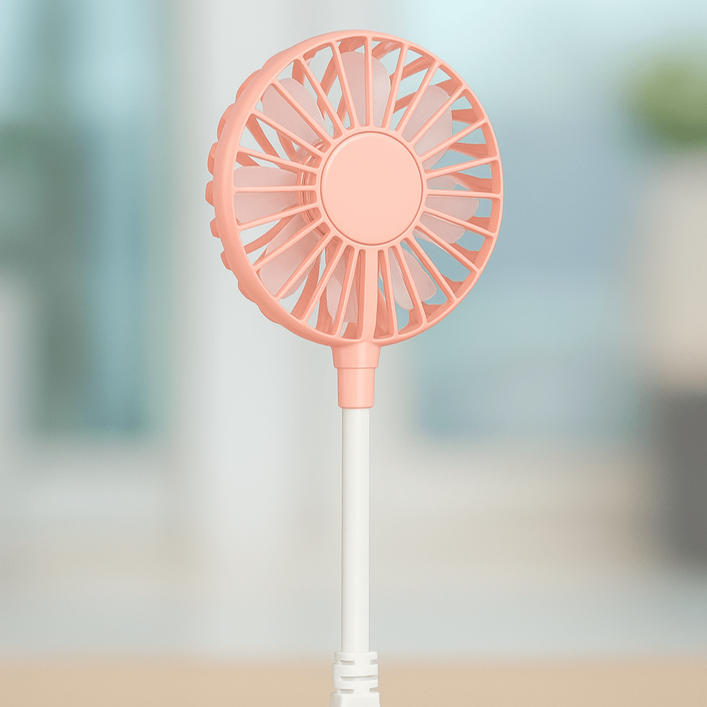 Mini Ventilateur Portable - BreezeMate™ - Rose - Univers Multimedia