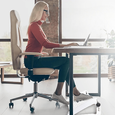 REPOSE PIED - RelaxDesk™ - Blanc - Univers Multimedia