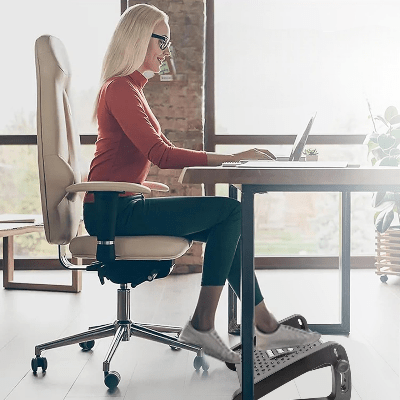 REPOSE PIED - RelaxDesk™ - Noir - Univers Multimedia