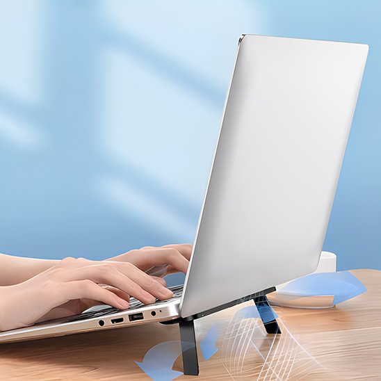 Support ordinateur portable ergopratic avec illustration ventilation 2