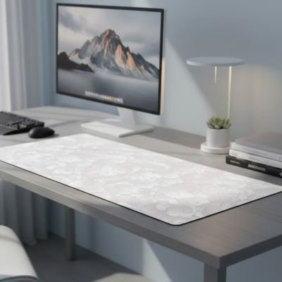 Sous main bureau sur table de bureau avec clavier