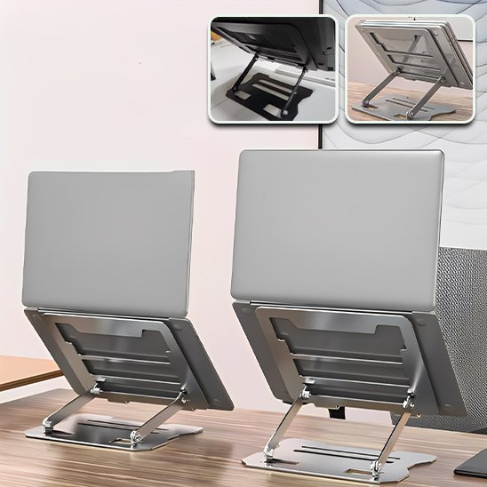 Support ordinateur portable avec ajustement bras en flexion