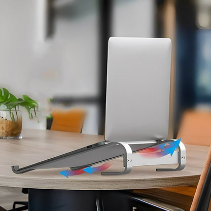 Support ordinateur portable eleve montrant la circulation de l'air 2
