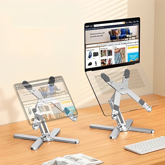 Support ordinateur portable en forme de X pour laptop et tablette