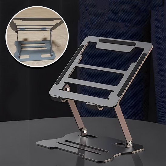 Support ordinateur portable mis en evidence pour la fonctionnalite