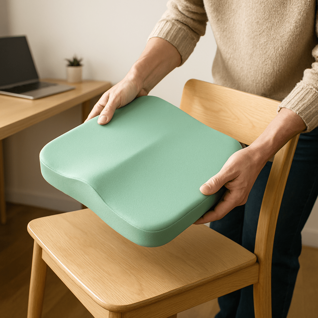 Coussin Ergonomique - ErgoCushion™ - Vert Menthe - Univers Multimedia