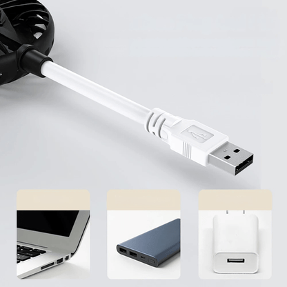 Mini Ventilateur Portable - BreezeMate™ - Noir - Univers Multimedia