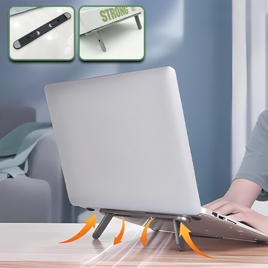 Support ordinateur portable ergopratic avec illustration ventilation