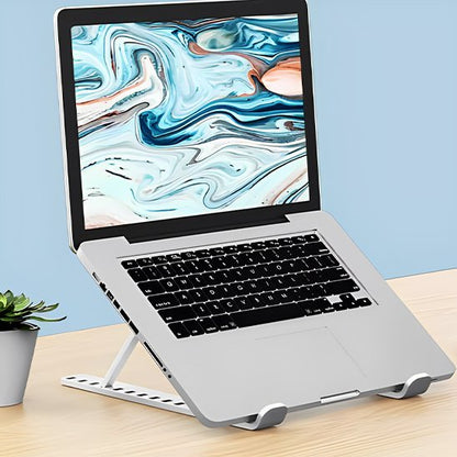 support-ordinateur-portable-ergopro-couleur-blanche avec laptop