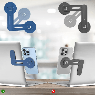 support telephone snapside saphir bleu 1