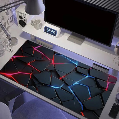 tapis de souris gamer avec ordinateur sur bureau design
