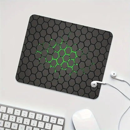 tapis de souris gamer noir avec fond vert modele standard