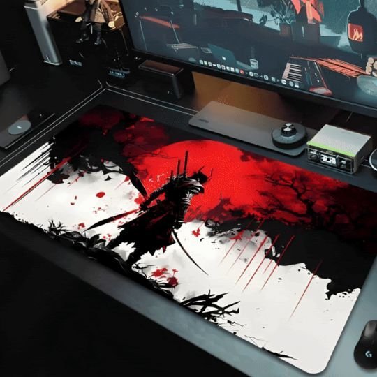 tapis de souris gamer xxl ultra glissant samourai